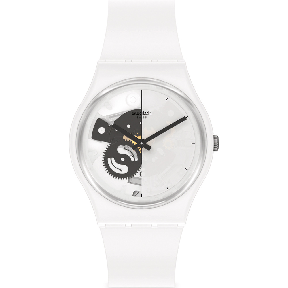 Montre Swatch Standard Gents SO31W101 Live Time White