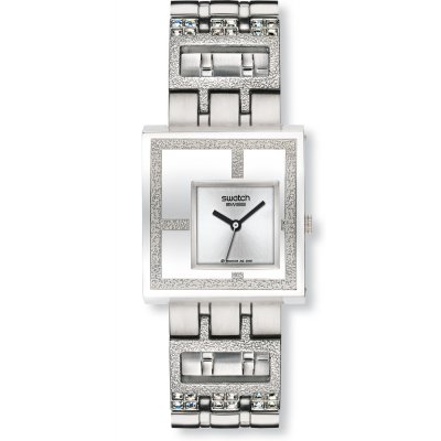 Montre Swatch Lady Square YUS100G Mirror Time