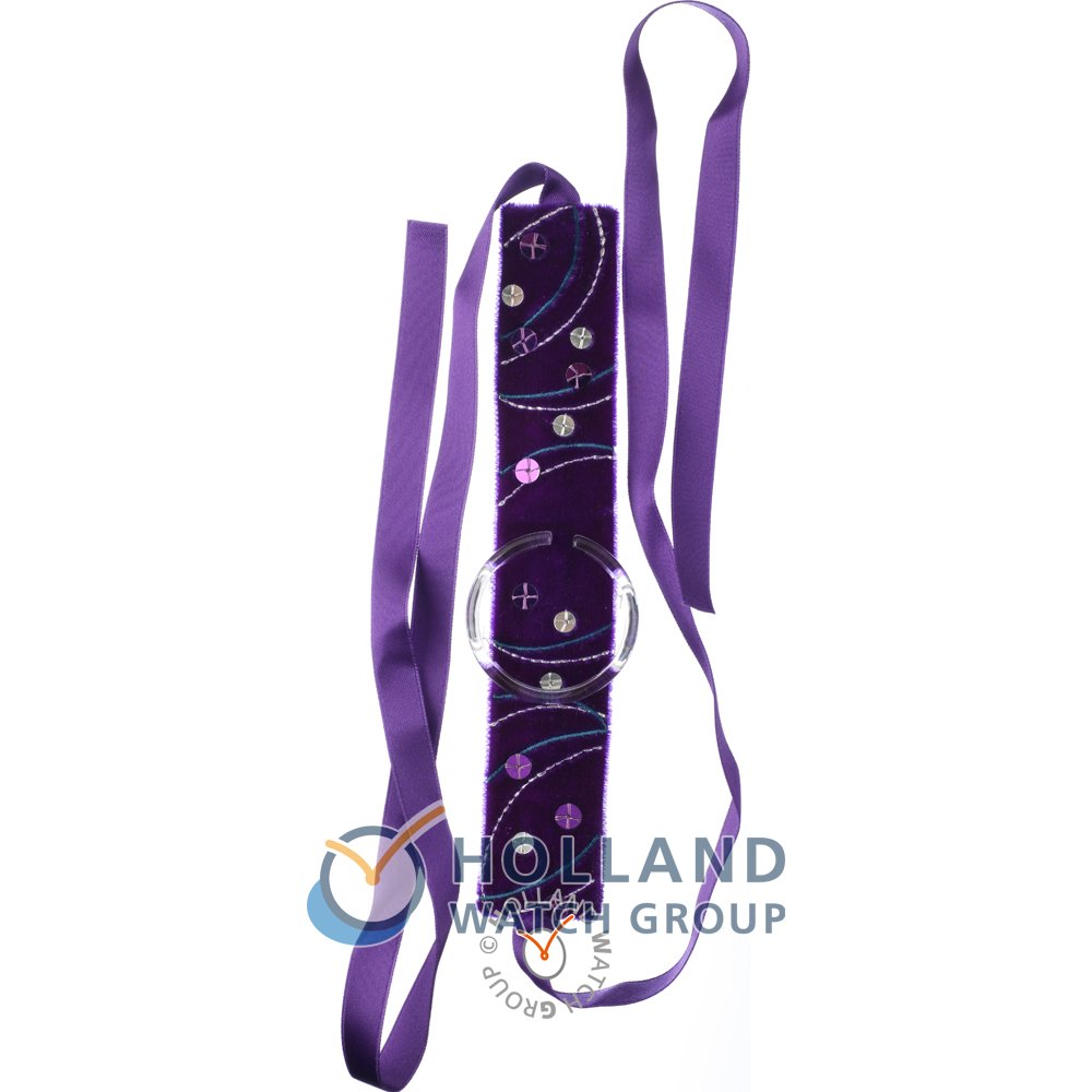 Bracelet Swatch Plastic  - Pop Medium - PM APMK155 PMK155 Violet Delight