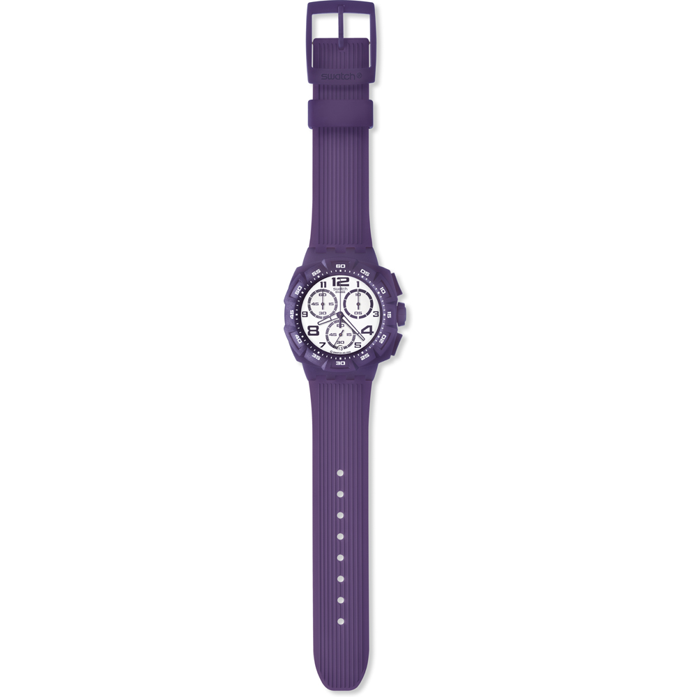 Montre Swatch Chrono Plastic SUIV400 Purple Funk