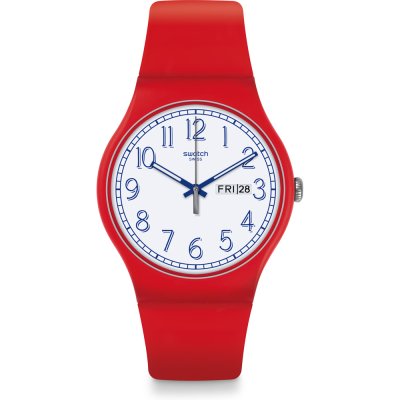 Montre Swatch Originals Large (41mm) SUOR707 Red Me Up