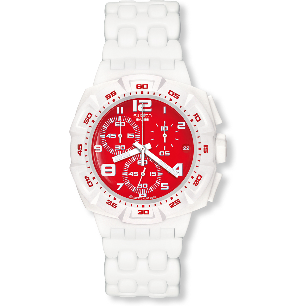 Montre Swatch Chrono Plastic SUIW406 Red Purity