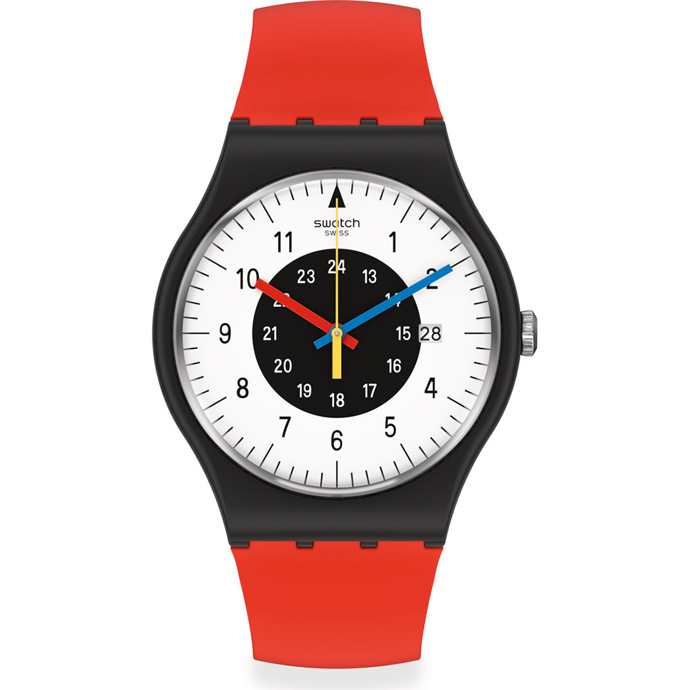 Montre Swatch NewGent SO32B401 Rouge & Noir