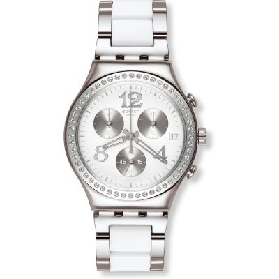 Montre Swatch Irony Chrono YCS552G Secret Thought White