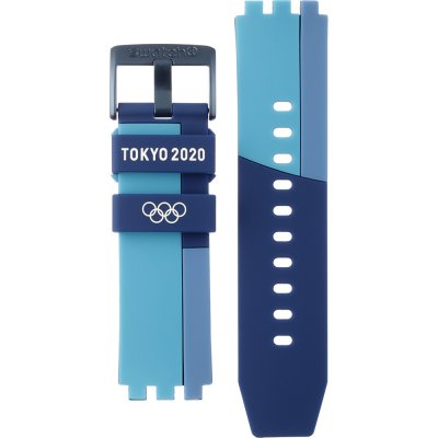 Bracelet Swatch Plastic - BigBold - SB0/SO27 ASO27Z100 SO27Z100 Bb Ai Blue