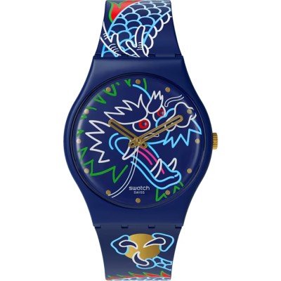 Montre Swatch Originals Medium (34mm) SO28Z125 Dragon in waves