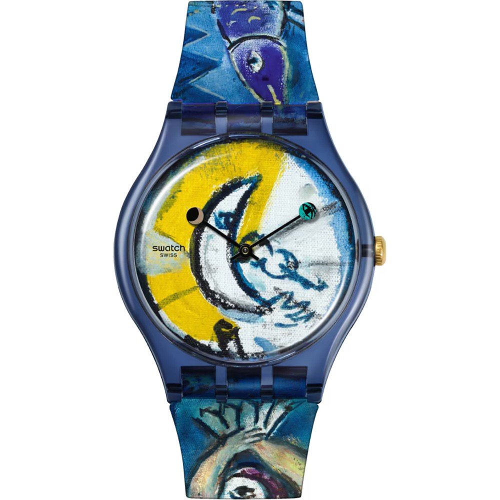 Montre Swatch NewGent SUOZ365 Chagall's Blue Circus