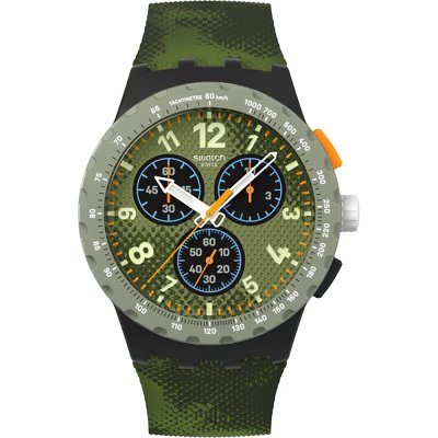 Montre Swatch New Chrono Plastic SUSB109-6000 Midday camo Pay!