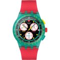 Montre Swatch New Chrono Plastic SUSG409 Neon Emerald Chrono