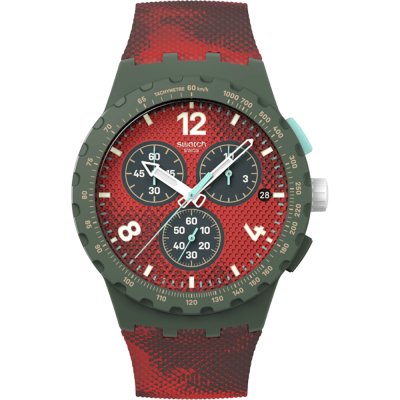 Montre Swatch New Chrono Plastic SUSG410 Crimsonfoliage