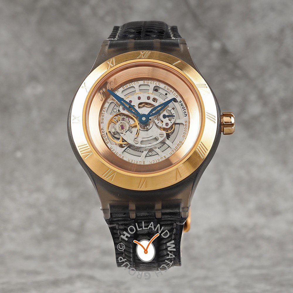 Montre Swatch Historic collection SVAZ100-PO1 Diaphane One - Turning Gold