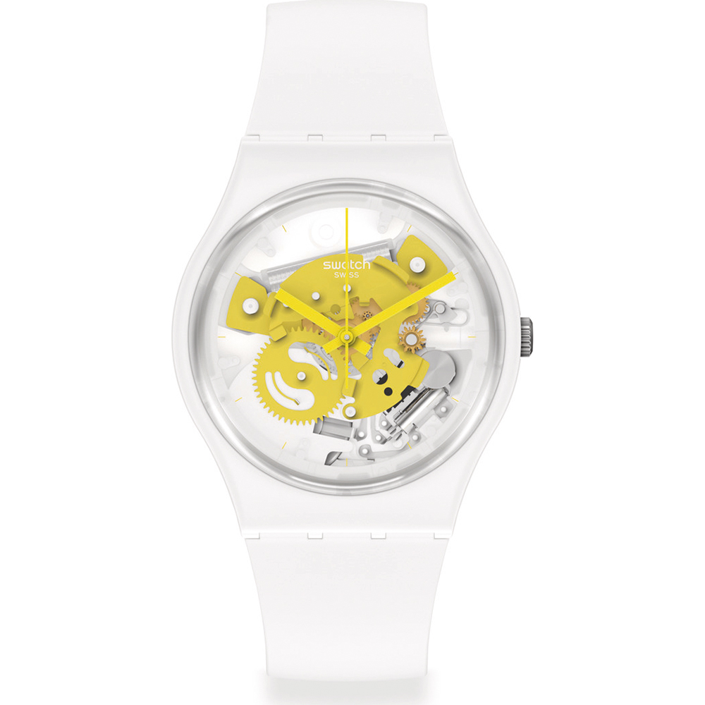 Montre Swatch Standard Gents SO31W105 Time to yellow small