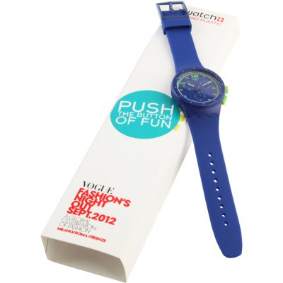Montre Swatch New Chrono Plastic SUSN400PACK Vogue Fashion Night 2012 (Blue C)