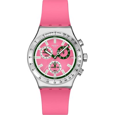 Montre Swatch Irony - Chrono New YVS538 Berry reflective