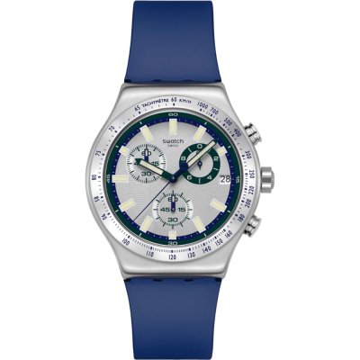 Montre Swatch Irony - Chrono New YVS539 Blue reflective