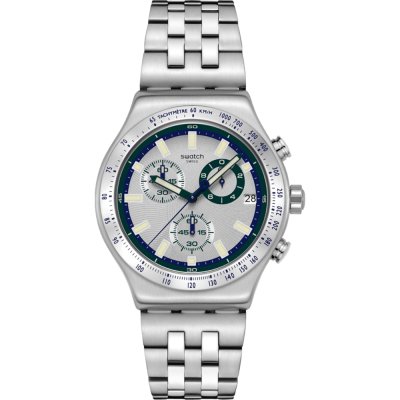 Montre Swatch Irony - Chrono New YVS539G Midnight in the mirror