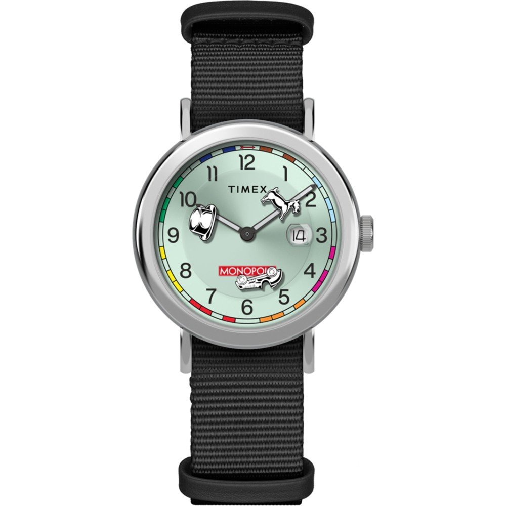 Bracelet De Montre Timex Pour Enfants T71122 - Élastique Réglable 16mm, Multicolore, Neuf Avec étiquettes