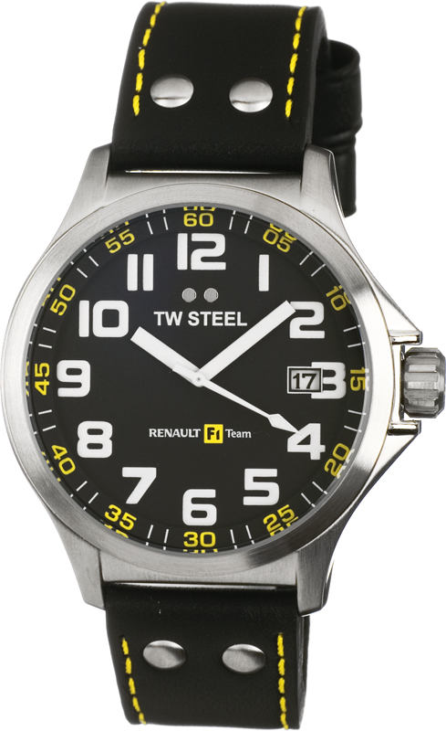 TW Steel Watch Time 3 hands Pilot Renault F1 Team TW670