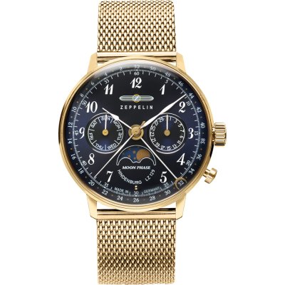 Montre Zeppelin LZ 129 Hindenburg 7039M-2 LZ 129 Hindenburg Mondphase